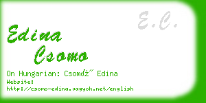 edina csomo business card